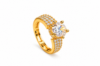 Solitaire American diamond Ring