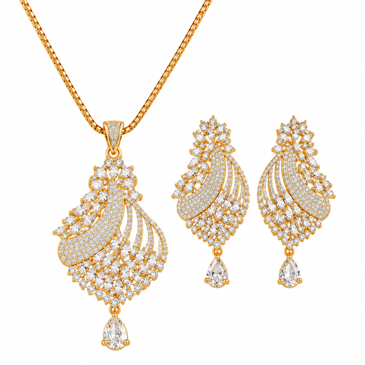 Celestial Diamond Grace Luxury Pendant Set