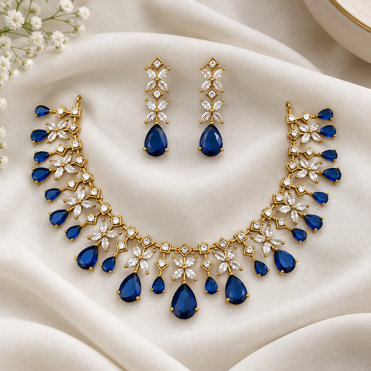 Navya Kundan Necklace Set