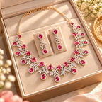 Ruby Rose Elegance Necklace Set