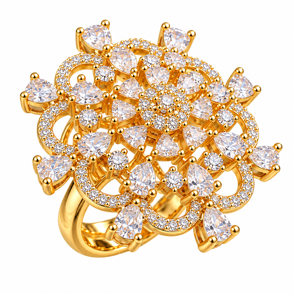 Radiance Floral Statement Ring