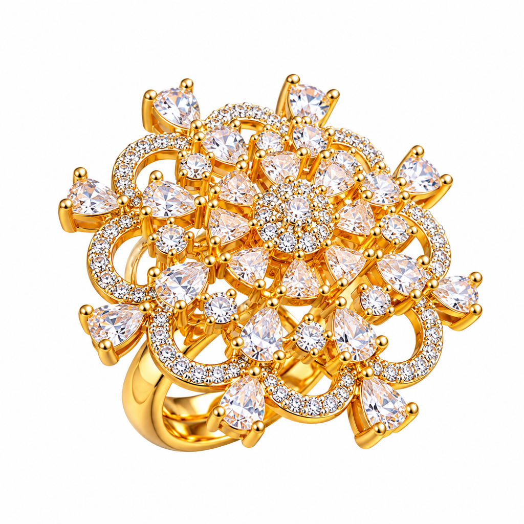 Radiance Floral Statement Ring