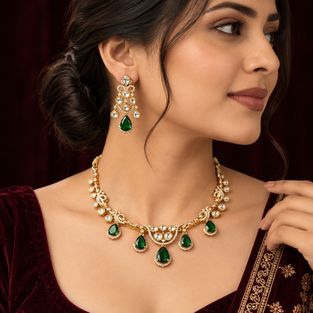 Navya Kundan Necklace Set